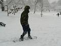 Skier, Snow, Greenwich Park P1070266